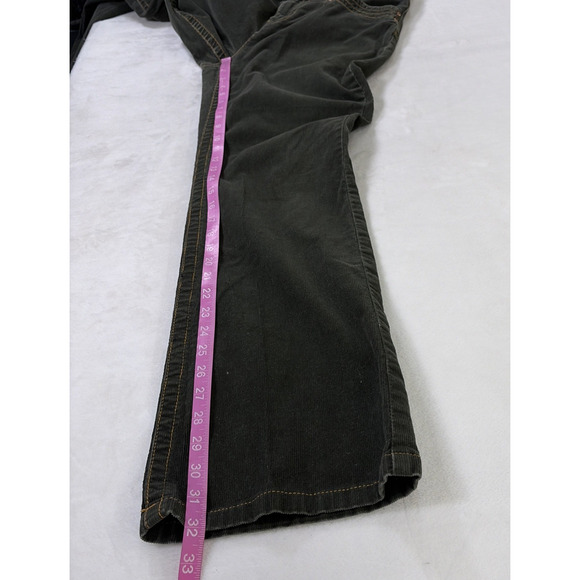 Tommy Hilfiger Women's Corduroy Hispter Boot Pants Sz. 12 Green Benfits Charity - Picture 8 of 11